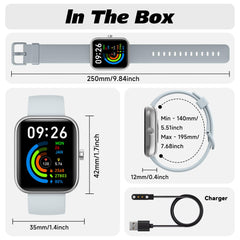 IDW25 Smart Watch for Men/Women with Bluetooth Call, Health and Fitness Monitoring