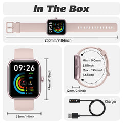 IDW25 Smart Watch for Men/Women with Bluetooth Call, Health and Fitness Monitoring