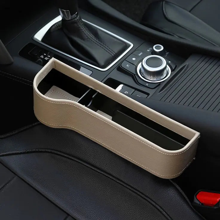 Car Seat Gap Storage Box with Cup Holder and Organizer