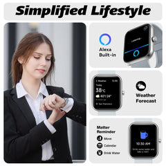 IDW25 Smart Watch for Men/Women with Bluetooth Call, Health and Fitness Monitoring