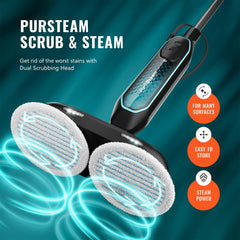 PurSteam Professional Steam Mop | Multi-Surface Floor Cleaner for Hardwood, Tile, Laminate & Carpet | Fast Heating, Lightweight & Chemical-Free Cleaning