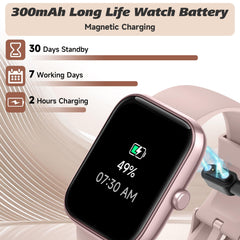 IDW25 Smart Watch for Men/Women with Bluetooth Call, Health and Fitness Monitoring