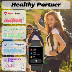 IDW25 Smart Watch for Men/Women with Bluetooth Call, Health and Fitness Monitoring