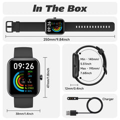 IDW25 Smart Watch for Men/Women with Bluetooth Call, Health and Fitness Monitoring