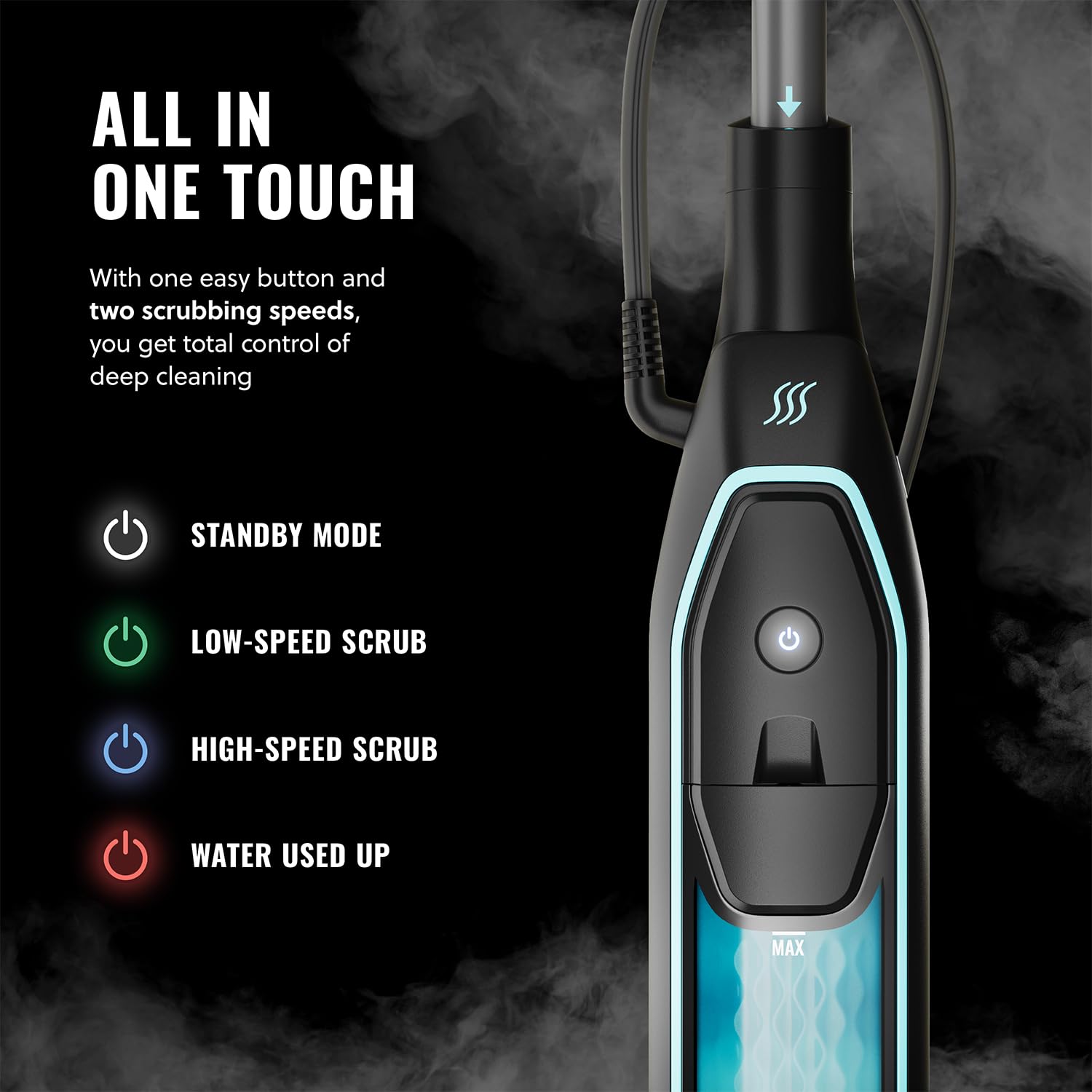 PurSteam Professional Steam Mop | Multi-Surface Floor Cleaner for Hardwood, Tile, Laminate & Carpet | Fast Heating, Lightweight & Chemical-Free Cleaning