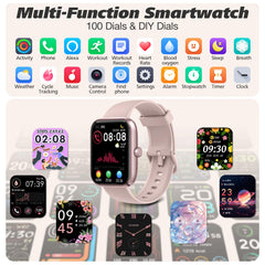 IDW25 Smart Watch for Men/Women with Bluetooth Call, Health and Fitness Monitoring