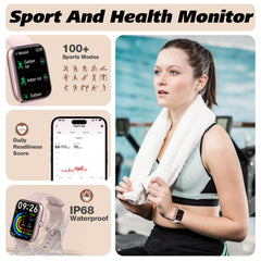 IDW25 Smart Watch for Men/Women with Bluetooth Call, Health and Fitness Monitoring