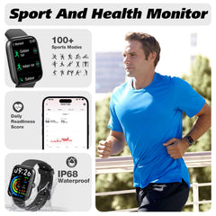 IDW25 Smart Watch for Men/Women with Bluetooth Call, Health and Fitness Monitoring