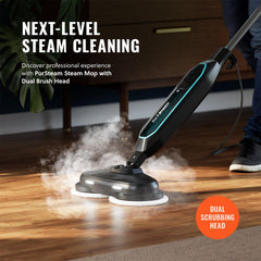 PurSteam Professional Steam Mop | Multi-Surface Floor Cleaner for Hardwood, Tile, Laminate & Carpet | Fast Heating, Lightweight & Chemical-Free Cleaning