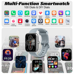 IDW25 Smart Watch for Men/Women with Bluetooth Call, Health and Fitness Monitoring