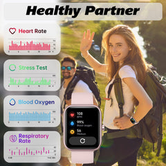 IDW25 Smart Watch for Men/Women with Bluetooth Call, Health and Fitness Monitoring