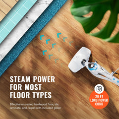 PurSteam Professional Steam Mop | Multi-Surface Floor Cleaner for Hardwood, Tile, Laminate & Carpet | Fast Heating, Lightweight & Chemical-Free Cleaning