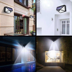 Solar Motion Sensor Garden Wall Light for Outdoor Use