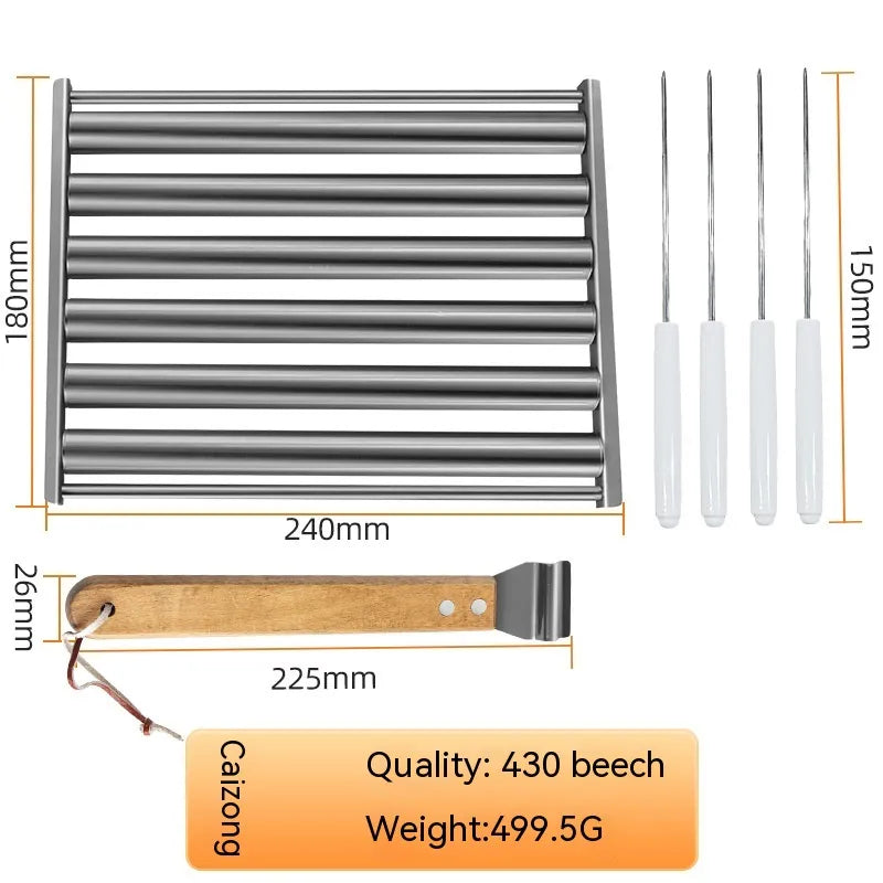 Removable Stainless Steel Hot Dog Rolling Rack