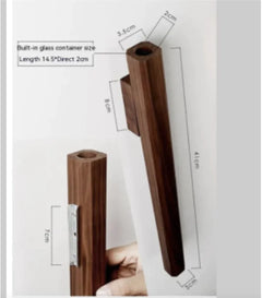 Japanese-Style Wall Hanging Vase for Flower Arrangements & Hydroponics