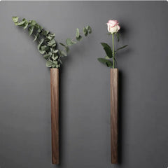 Japanese-Style Wall Hanging Vase for Flower Arrangements & Hydroponics