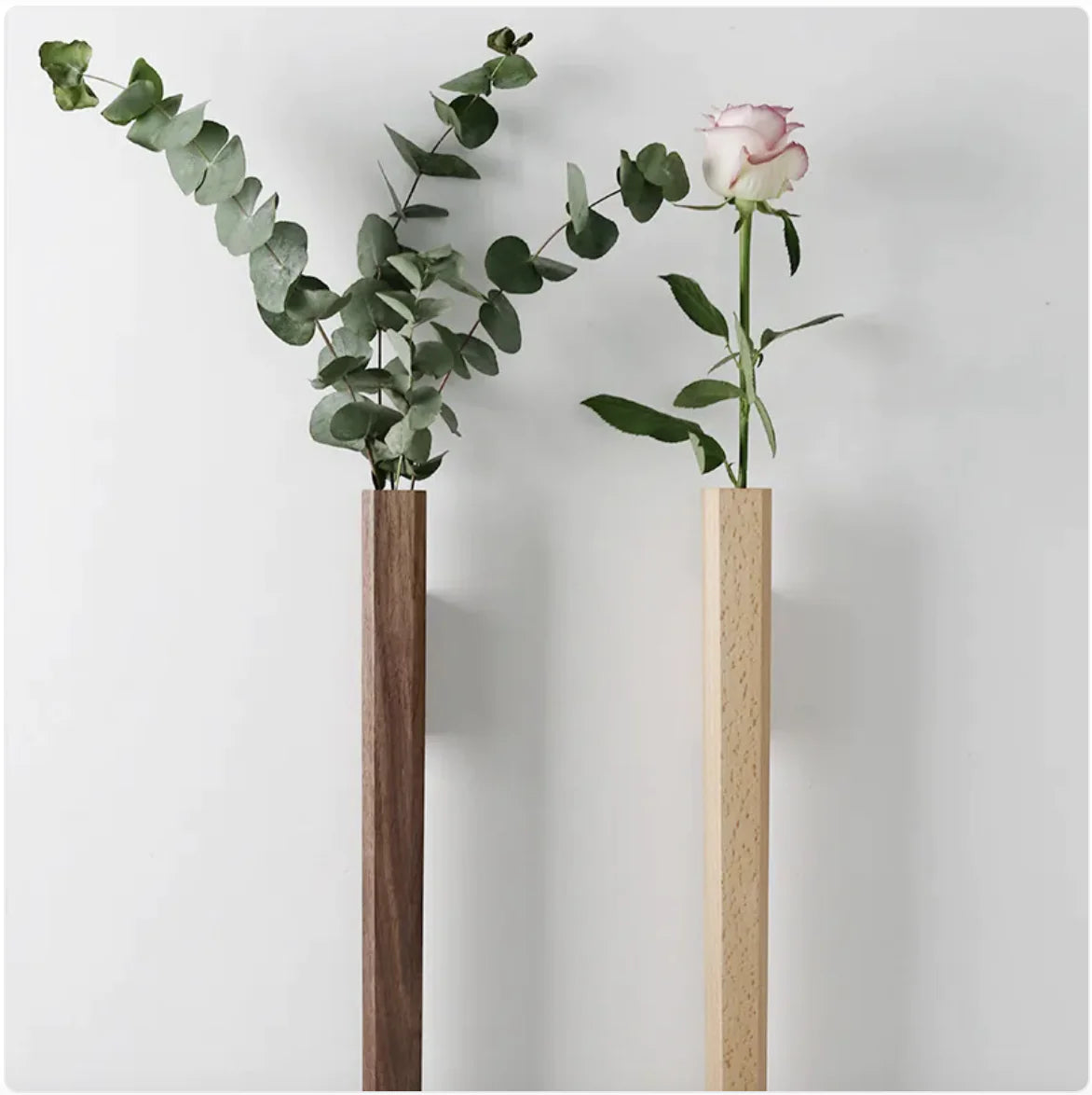 Japanese-Style Wall Hanging Vase for Flower Arrangements & Hydroponics