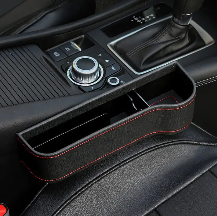 Car Seat Gap Storage Box with Cup Holder and Organizer
