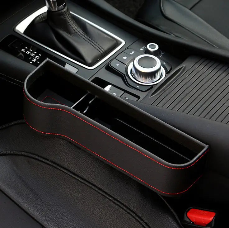 Car Seat Gap Storage Box with Cup Holder and Organizer