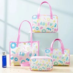 Premium Waterproof Makeup Bag with Handle (Large Capacity)