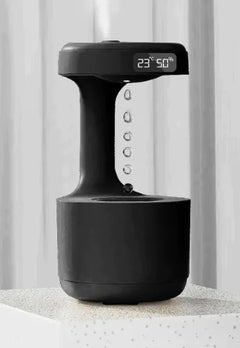 Water Drop Aroma Humidifire Diffuser with Clock for Home & Office