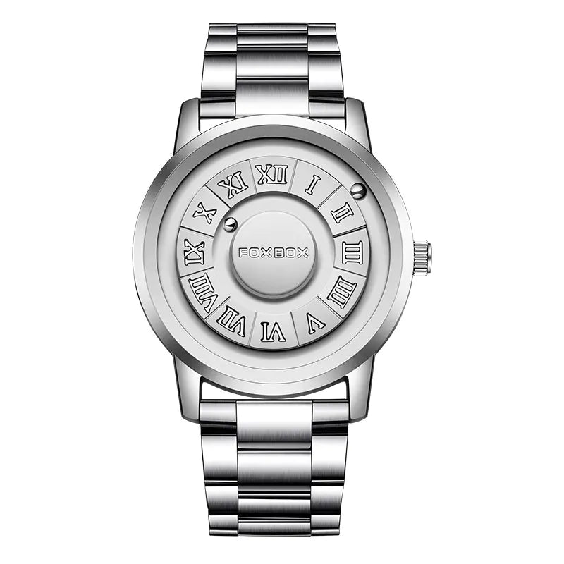 Magnetic Rolling Ball Men's Creative Watch with Edge Design