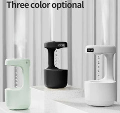 Water Drop Aroma Humidifire Diffuser with Clock for Home & Office