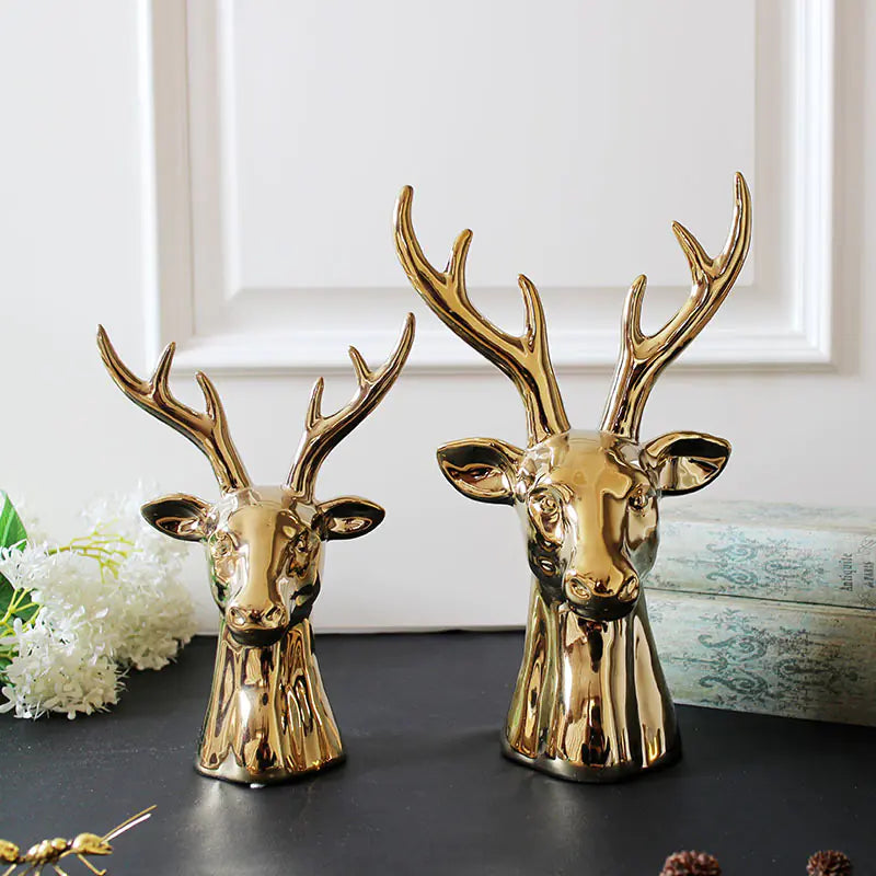 Ceramic Deer Head Decor and Jewelry Holder