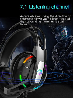 Yobao A12 Wired 7.1 Gaming Headset with Lights
