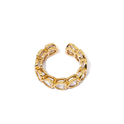 18K Gold Plated Love Heart-Shaped Ring