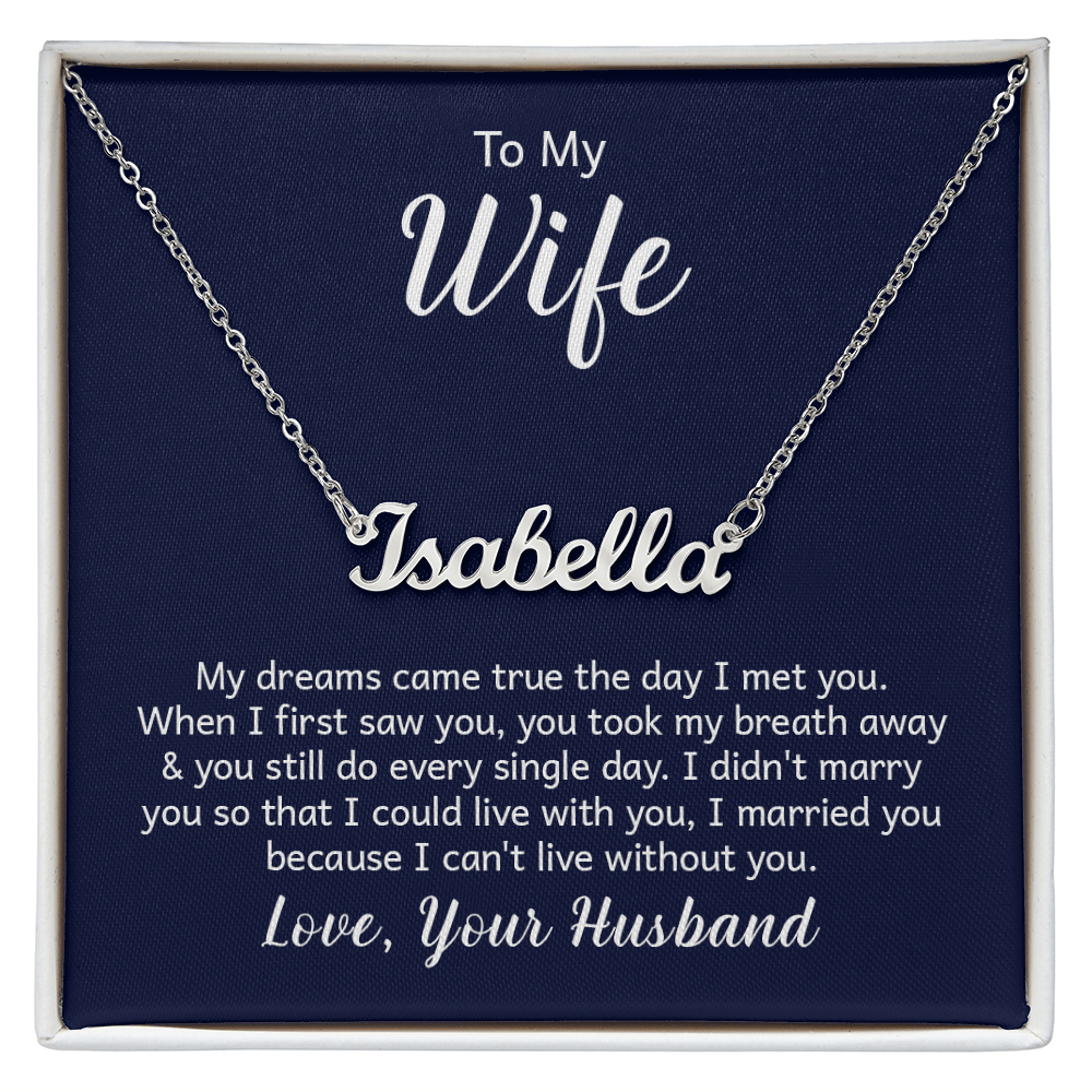 Custom Name Necklace – A Meaningful Gift That Shines with Personal Touch