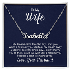Custom Name Necklace – A Meaningful Gift That Shines with Personal Touch