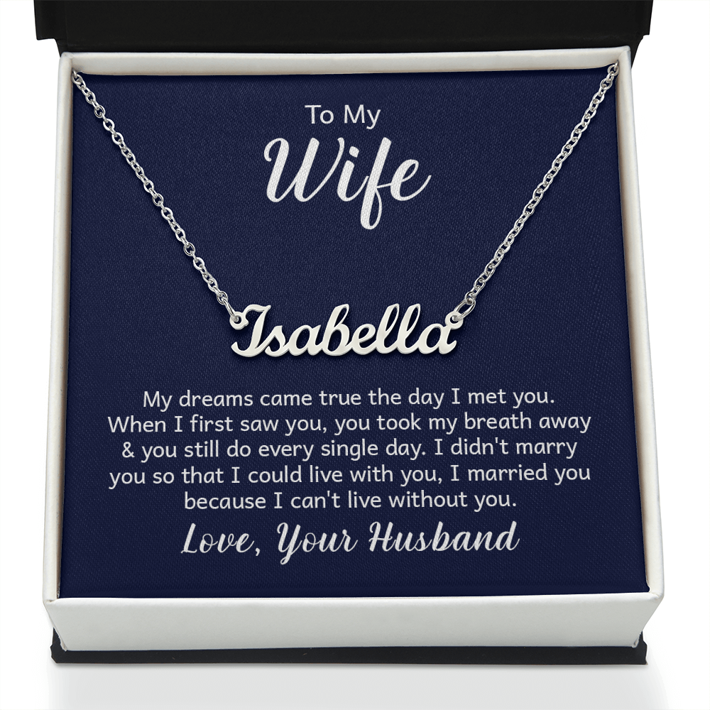 Custom Name Necklace – A Meaningful Gift That Shines with Personal Touch