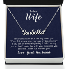 Custom Name Necklace – A Meaningful Gift That Shines with Personal Touch