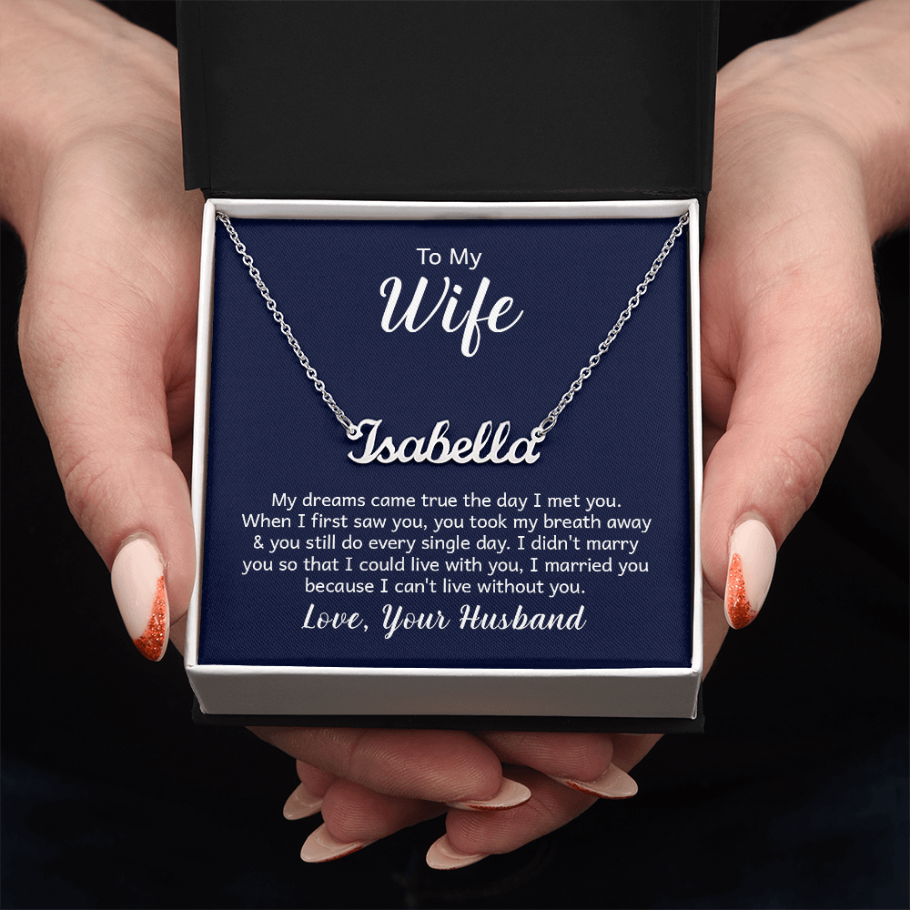 Custom Name Necklace – A Meaningful Gift That Shines with Personal Touch