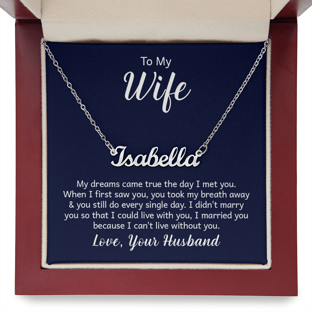 Custom Name Necklace – A Meaningful Gift That Shines with Personal Touch