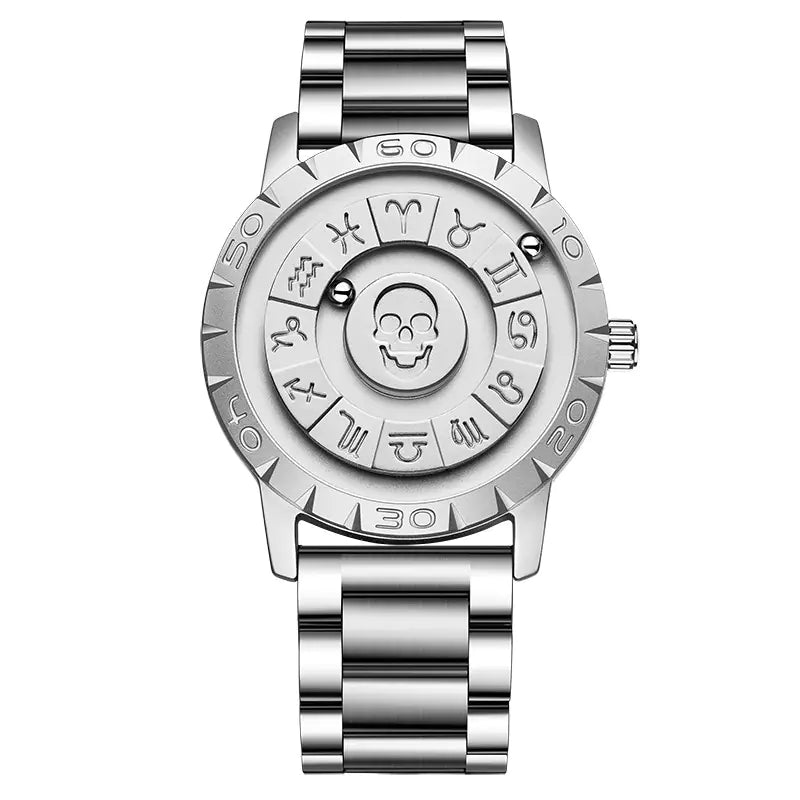 Magnetic Rolling Ball Men's Creative Watch with Edge Design