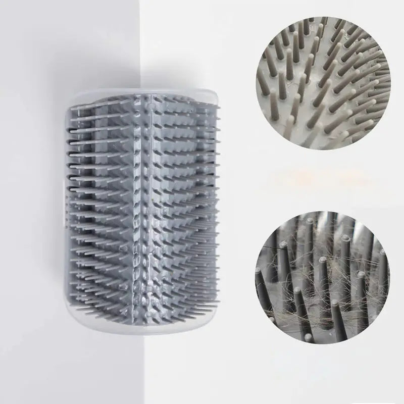 Cat Self Groomer Wall Corner Massage Comb