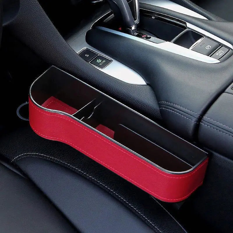 Car Seat Gap Storage Box with Cup Holder and Organizer