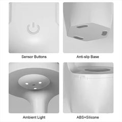 Anti Gravity Humidifier with Suspended Water Drop & Clock, 800ML Large Capacity Aroma Diffuser for Heavy Fog and Mute Office Bedroom Use (White 22.9x12cm/9.01x4.72inch) "As an Amazon Associate, I earn from qualifying purchases"