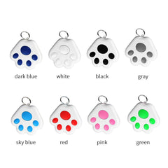 Intelligent Anti-Lost Pet GPS Tracker，Item Finders，Mini Cat Paw Shaped Dog GPS Collar Tracking Device for Pets Kids Key Luggage Wallet