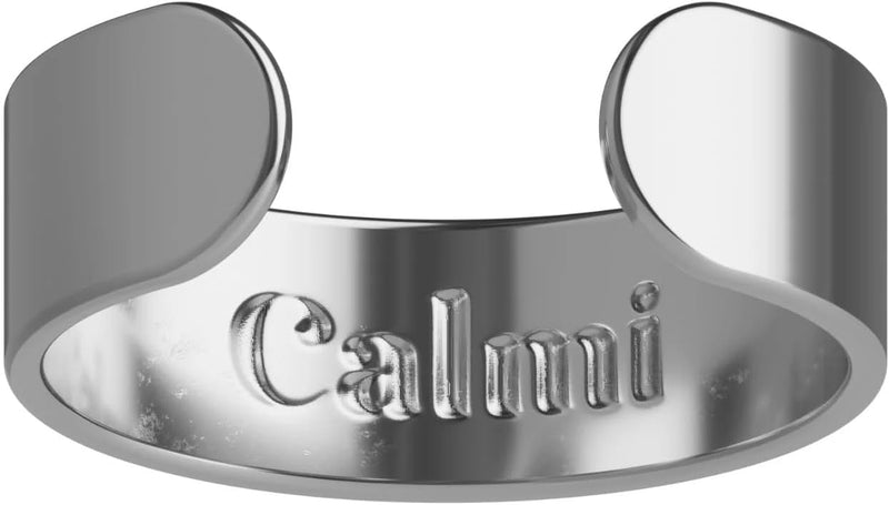 CALMI - Magnetic Wellness Ring with Adjustable Stainless Steel Design | Wearable Magnetic Field Accessory for General Wellbeing | Unisex (Silver)
