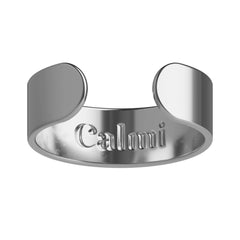 CALMI - Magnetic Wellness Ring with Adjustable Stainless Steel Design | Wearable Magnetic Field Accessory for General Wellbeing | Unisex (Silver)