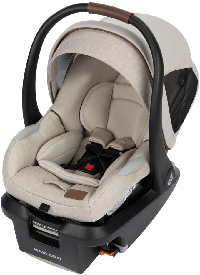 Maxi-Cosi Mico Luxe+ Infant Car Seat, Lightweight, Easy Install with MaxiLock™ Technology, Washable Seat Cover, ClimaFlow™ Ventilation, Side Impact Protection, EcoCare Fabrics