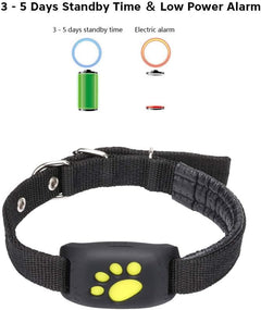 GPS Dog Cat Collar - Water-Resistant Pet Tracker With Callback Function, USB Charging, Smart Anti-Lost Location Device, Unlimited Range Activity Tracker