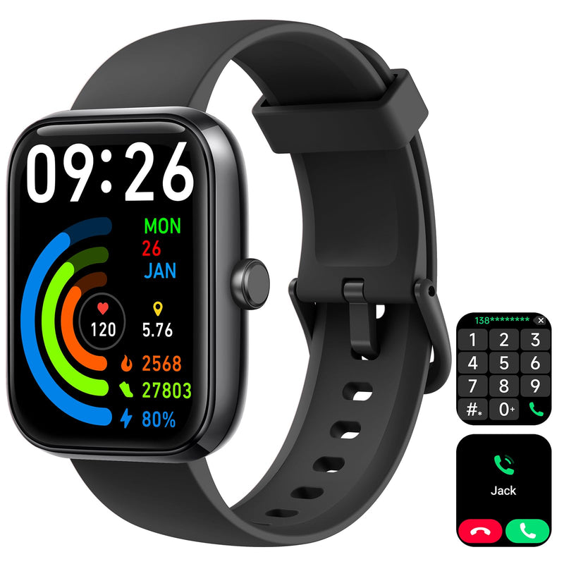 IDW25 Smart Watch for Men/Women with Bluetooth Call, Health and Fitness Monitoring
