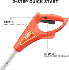 Cordless Snow Shovel, 24V | 13-Inch | 4-Ah Battery Powered Snow Blower, 400W Motor, Battery & Fast Charger Included, Electric Snow Removal for Driveways, Steps and Walkways