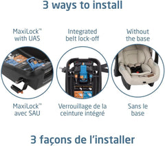 Maxi-Cosi Mico Luxe+ Infant Car Seat, Lightweight, Easy Install with MaxiLock™ Technology, Washable Seat Cover, ClimaFlow™ Ventilation, Side Impact Protection, EcoCare Fabrics