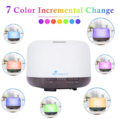 Diffuserlove Essential Oil Diffuser 500ML Aromatherapy Diffuser Mist Humidifiers 7 Color LED Lights Diffusers for Home Office Bedroom (Size:6.7" L x 6.7" W x 4.7" H) "As an Amazon Associate, I earn from qualifying purchases"