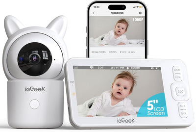 ieGeek Baby Monitor, Baby Camera Monitor With 5